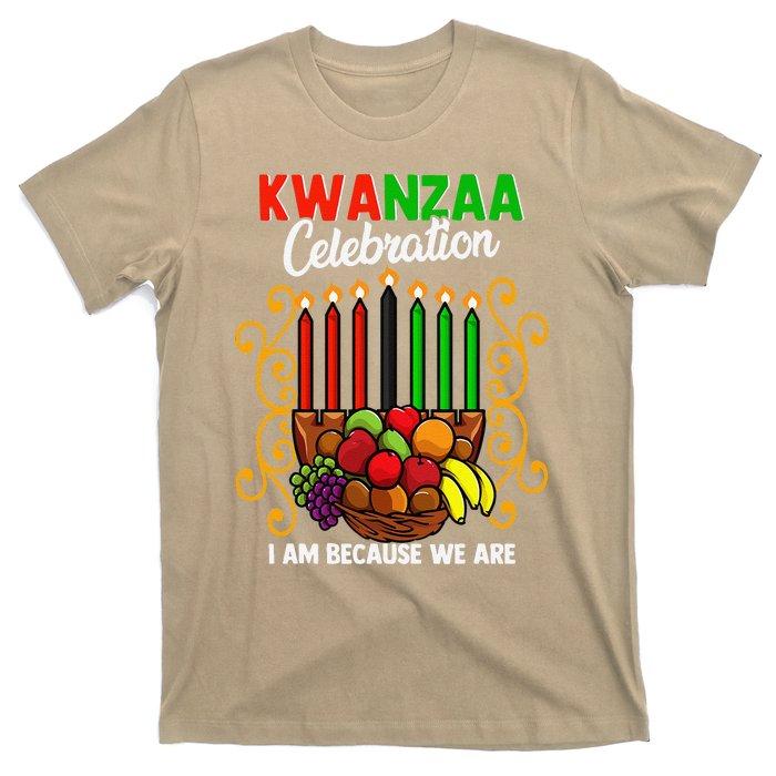 Kwanzaa Celebration I Am Because We Are Happy Kwanzaa T-Shirt