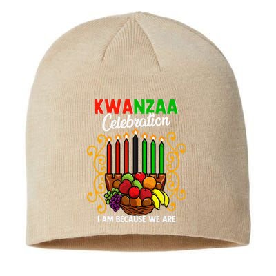 Kwanzaa Celebration I Am Because We Are Happy Kwanzaa Sustainable Beanie