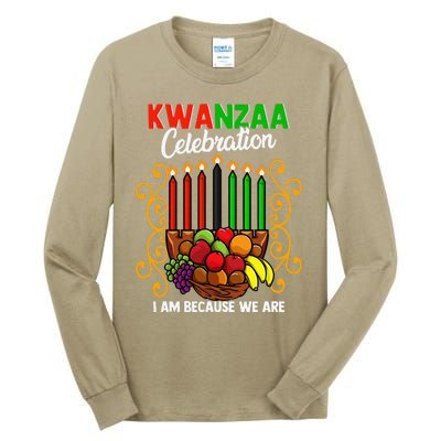 Kwanzaa Celebration I Am Because We Are Happy Kwanzaa Tall Long Sleeve T-Shirt