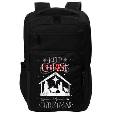 Keep Christ In Christmas Nativity Jesus Christian Christmas Impact Tech Backpack