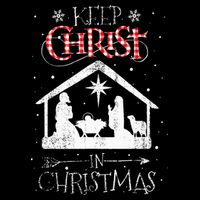 Keep Christ In Christmas Nativity Jesus Christian Christmas 16 in Basic Backpack