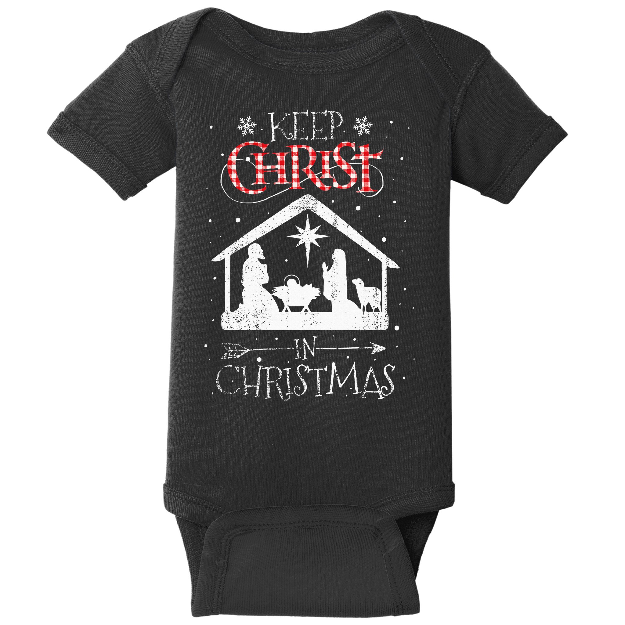 Keep Christ In Christmas Nativity Jesus Christian Christmas Baby Bodysuit