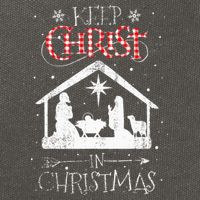 Keep Christ In Christmas Nativity Jesus Christian Christmas Cotton Canvas Backpack