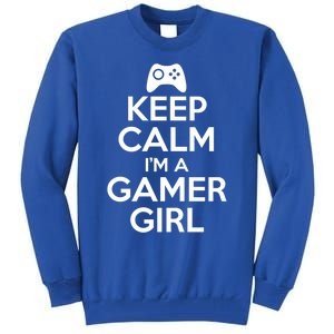 Keep Calm Im A Gamer Gift Tall Sweatshirt