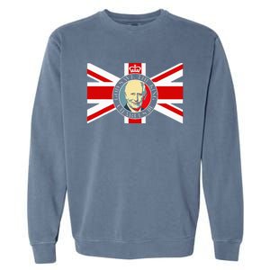 King Charles Iii Gifts Hrh Ciiir Welcome King Charles Iii Garment-Dyed Sweatshirt