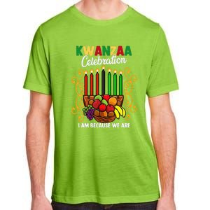 Kwanzaa Celebration I Am Because We Are Happy Kwanzaa Adult ChromaSoft Performance T-Shirt