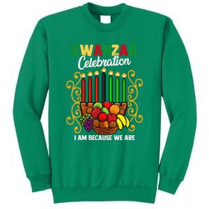 Kwanzaa Celebration I Am Because We Are Happy Kwanzaa Sweatshirt