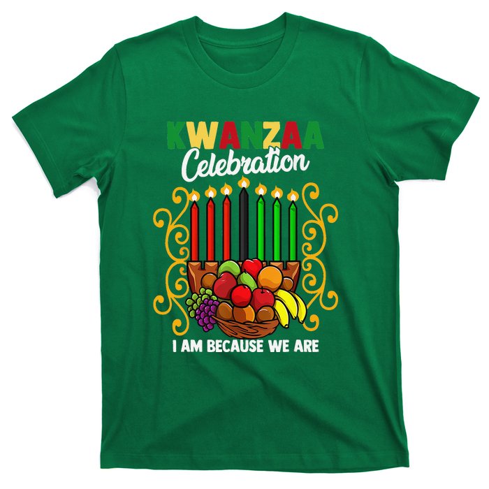 Kwanzaa Celebration I Am Because We Are Happy Kwanzaa T-Shirt