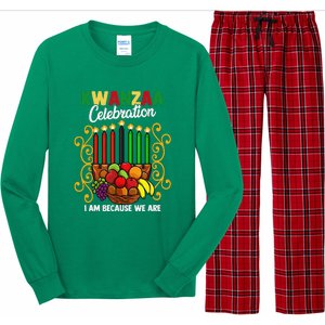 Kwanzaa Celebration I Am Because We Are Happy Kwanzaa Long Sleeve Pajama Set