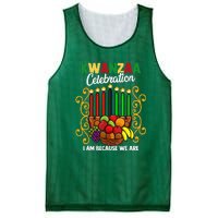 Kwanzaa Celebration I Am Because We Are Happy Kwanzaa Mesh Reversible Basketball Jersey Tank