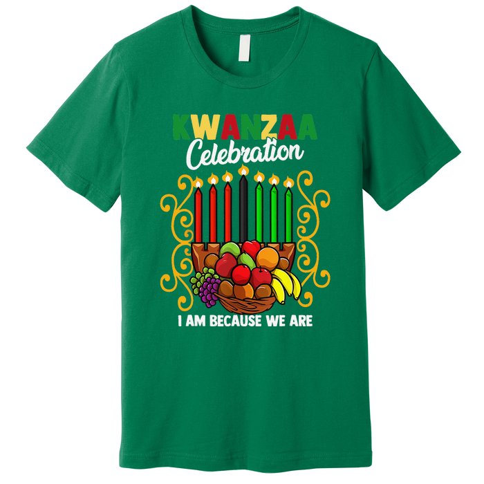 Kwanzaa Celebration I Am Because We Are Happy Kwanzaa Premium T-Shirt