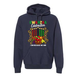 Kwanzaa Celebration I Am Because We Are Happy Kwanzaa Premium Hoodie