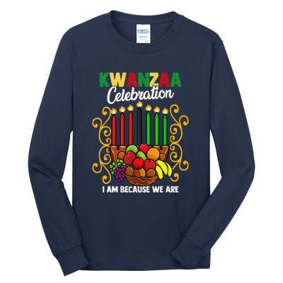 Kwanzaa Celebration I Am Because We Are Happy Kwanzaa Tall Long Sleeve T-Shirt