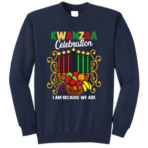 Kwanzaa Celebration I Am Because We Are Happy Kwanzaa Tall Sweatshirt