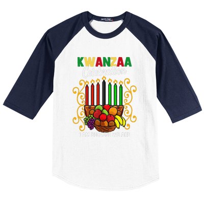 Kwanzaa Celebration I Am Because We Are Happy Kwanzaa Baseball Sleeve Shirt