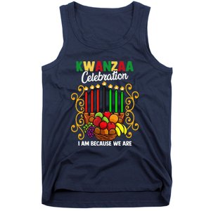 Kwanzaa Celebration I Am Because We Are Happy Kwanzaa Tank Top