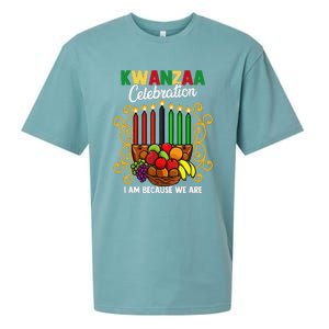 Kwanzaa Celebration I Am Because We Are Happy Kwanzaa Sueded Cloud Jersey T-Shirt