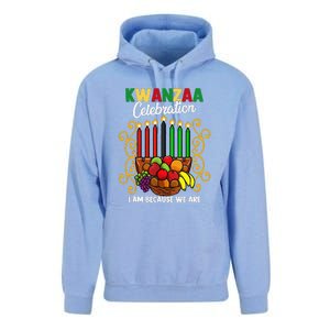 Kwanzaa Celebration I Am Because We Are Happy Kwanzaa Unisex Surf Hoodie