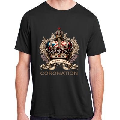 King Charles III British Monarch Royal Coronation Design Adult ChromaSoft Performance T-Shirt