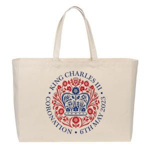 King Charles III Royal Family Coronation Women Men Cotton Canvas Jumbo Tote