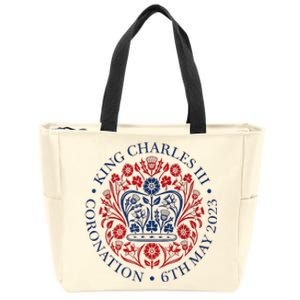 King Charles III Royal Family Coronation Women Men Zip Tote Bag