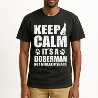 Keep Calm It's A Doberman Not A Freakin' Shark Dog Tall T-Shirt