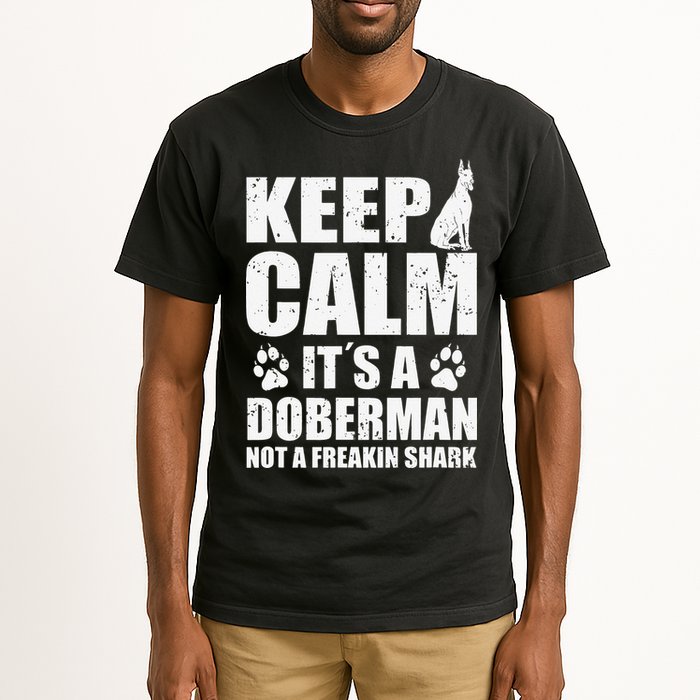 Keep Calm It's A Doberman Not A Freakin' Shark Dog Tall T-Shirt