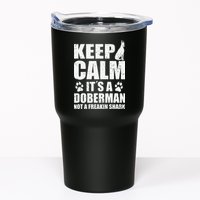 Keep Calm It's A Doberman Not A Freakin' Shark Dog Tumbler
