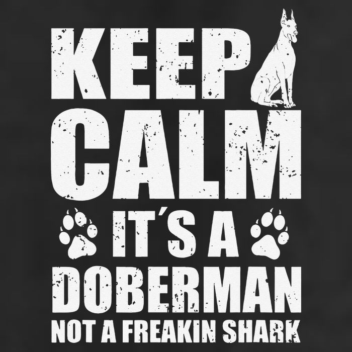 Keep Calm It's A Doberman Not A Freakin' Shark Dog 25L Jumbo Tote