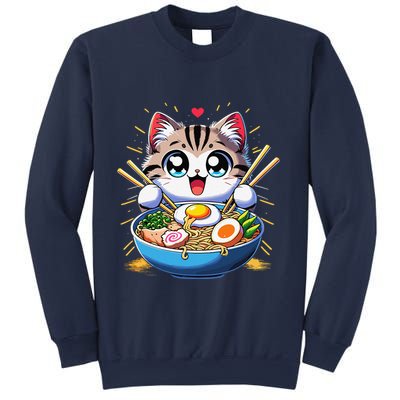 Kawaii Cat Japanese Anime Manga Cat Ramen Sweatshirt