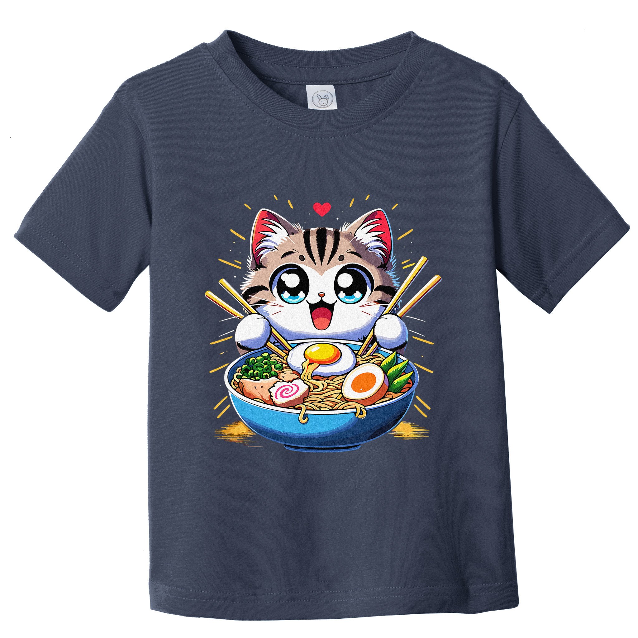 Kawaii Cat Japanese Anime Manga Cat Ramen Toddler T-Shirt