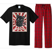 Kawaii cat Japanese black anime cat lover Pajama Set