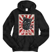 Kawaii cat Japanese black anime cat lover Tie Dye Hoodie