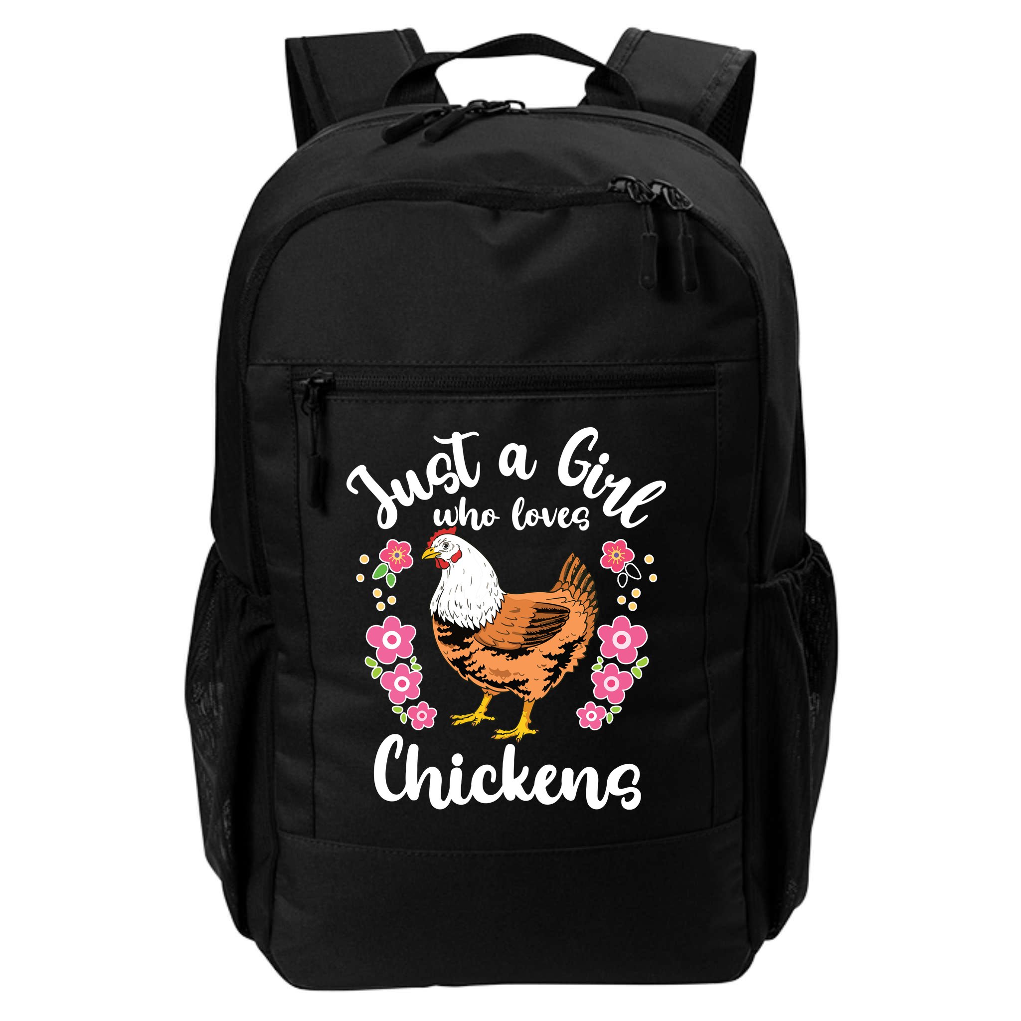 Kids Chicken Just A Girl Who Loves Chickens Backpack
