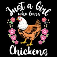 Kids Chicken Just A Girl Who Loves Chickens Backpack