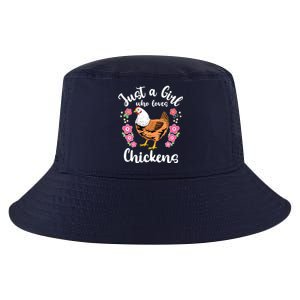 Kids Chicken Just A Girl Who Loves Chickens Cool Comfort Performance Bucket Hat