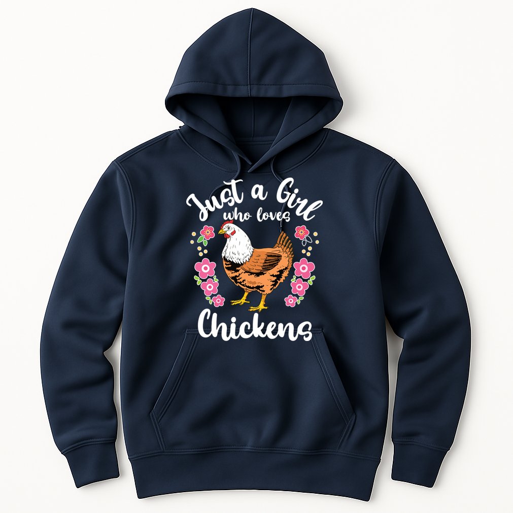 Kids Chicken Just A Girl Who Loves Chickens Hoodie