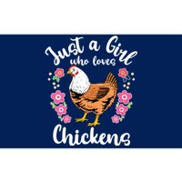 Kids Chicken Just A Girl Who Loves Chickens Bumper Sticker