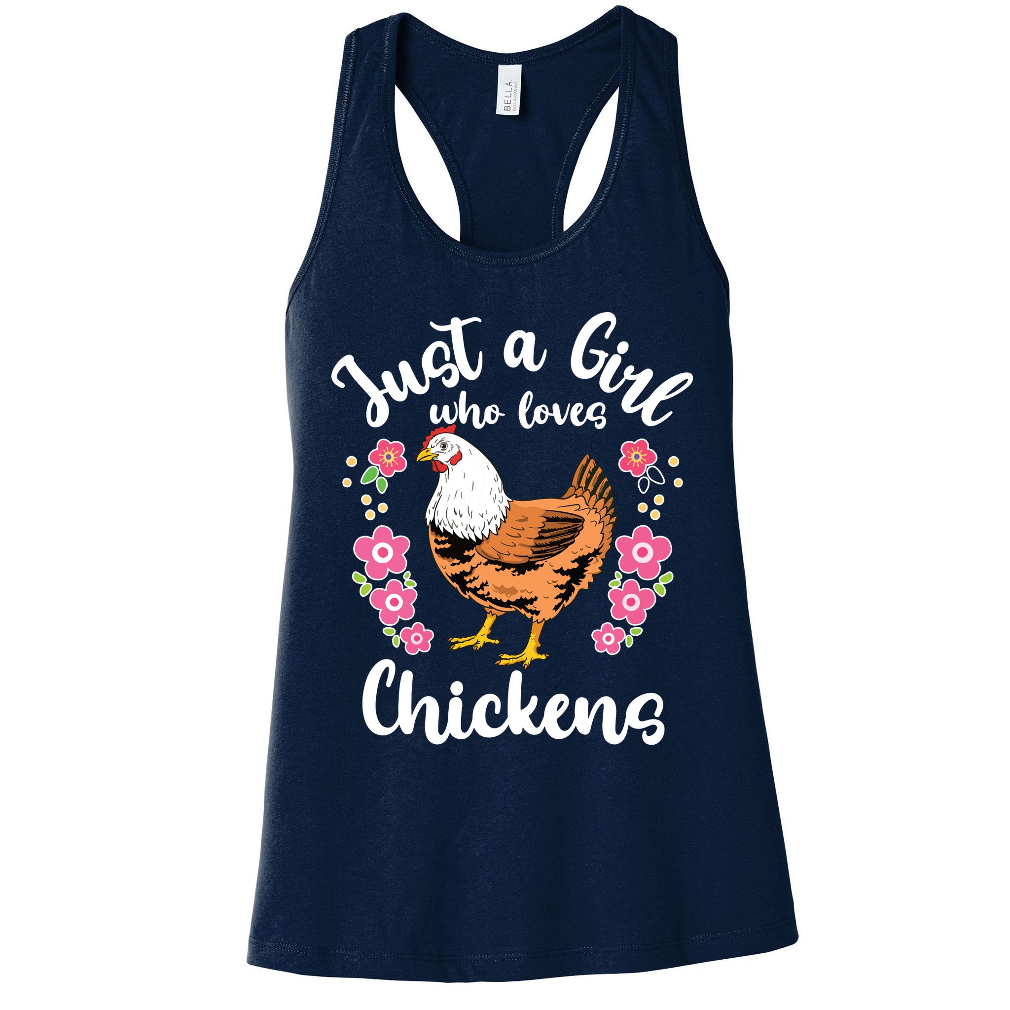 Kids Chicken Just A Girl Who Loves Chickens Womens Tank Top