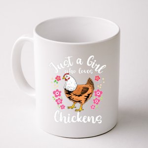 Kids Chicken Just A Girl Who Loves Chickens Coffee Mug