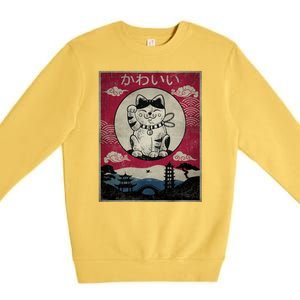 Kawaii Cat Japanese Premium Crewneck Sweatshirt