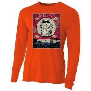 Kawaii Cat Japanese Cooling Performance Long Sleeve Crew