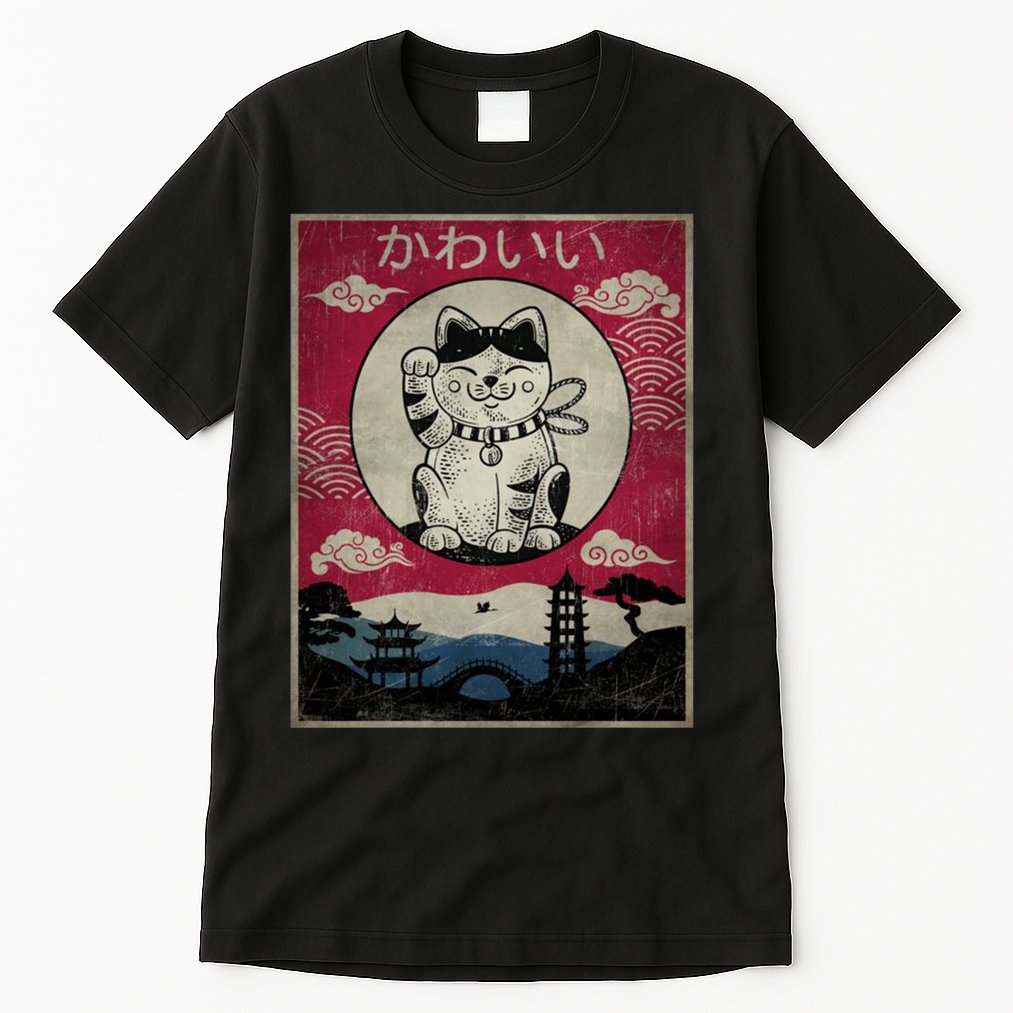 Kawaii Cat Japanese Tall T-Shirt