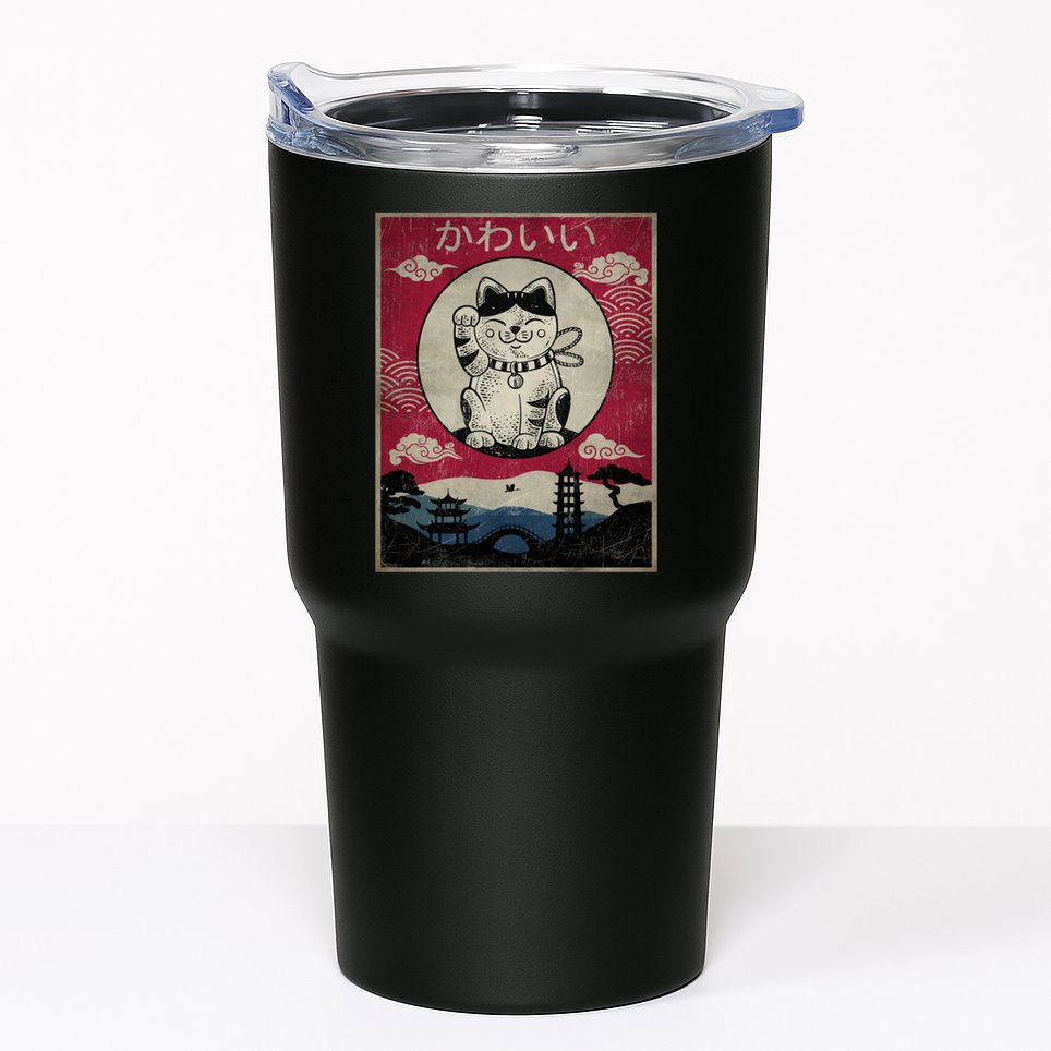 Kawaii Cat Japanese Tumbler