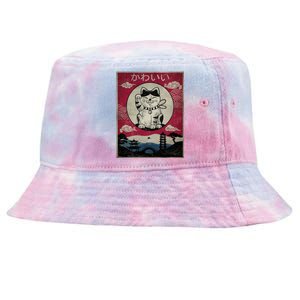 Kawaii Cat Japanese Tie-Dyed Bucket Hat