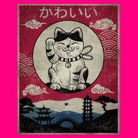 Kawaii Cat Japanese Toddler Fine Jersey T-Shirt