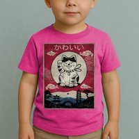 Kawaii Cat Japanese Toddler T-Shirt