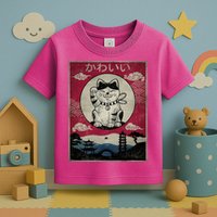 Kawaii Cat Japanese Toddler T-Shirt