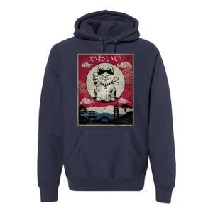 Kawaii Cat Japanese Premium Hoodie