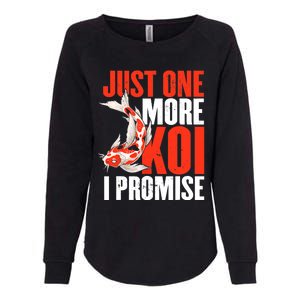 Koi Carp | Japanese Fish | Just One More Koi I Promise Womens California Wash Sweatshirt